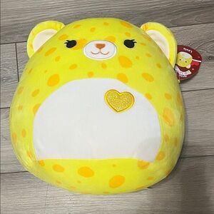 Squishmallow Lexie Yellow and White Plush Toy
